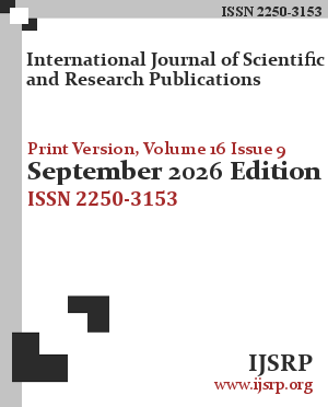 IJSRP print journal September 2026